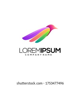 modern bird logo design vector premium