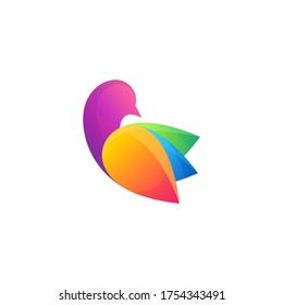modern bird logo design vector premium