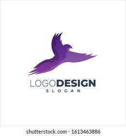 modern bird logo icon design elements