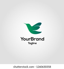 Modern bird logo template