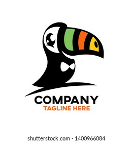 Modern Bird Toucan Logo. Vector illustration.