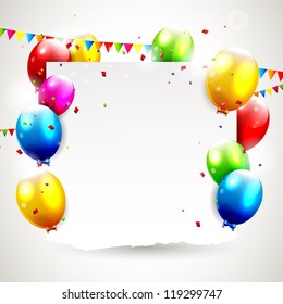 Modern birthday background with place for text