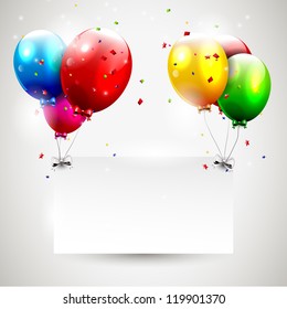 Modern birthday background with place for text