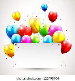 Modern birthday background with place for text