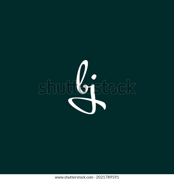 Modern Bj Letter Logo Vector Design Stock Vector (Royalty Free ...