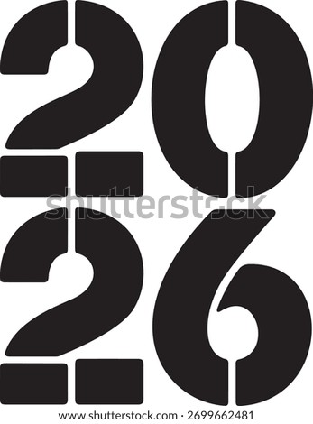 Modern Black 2026 Typography Design