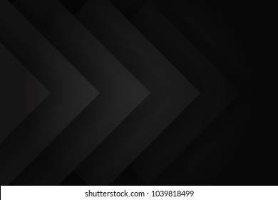 Modern Black Abstract Design Geometric Background, Paper Style