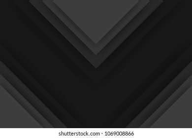 Modern Black abstract design geometric background, paper style