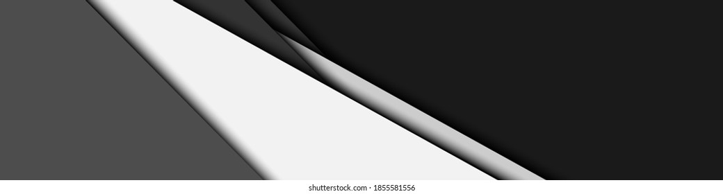 Modern Black abstract design geometric background, paper style. Vector