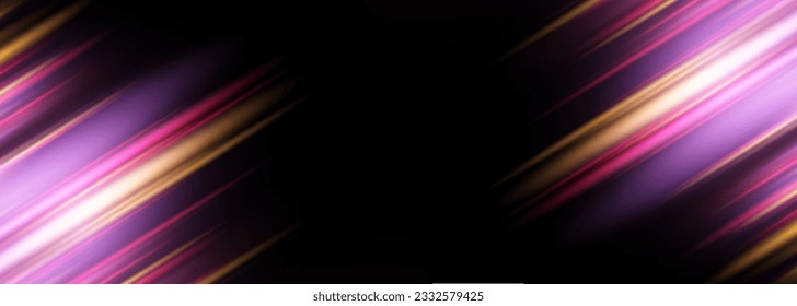 Moderno fondo de tecnología de gran alcance abstracto negro con efecto de alta velocidad brillante y de movimiento. Ilustración del vector