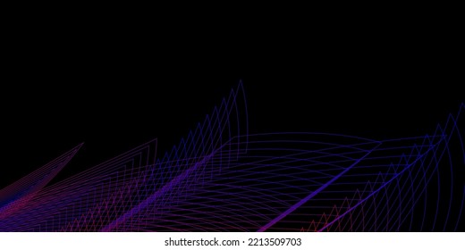 Modern black background with blue and red lines design
