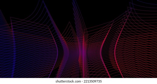 Modern black background with blue and red lines design