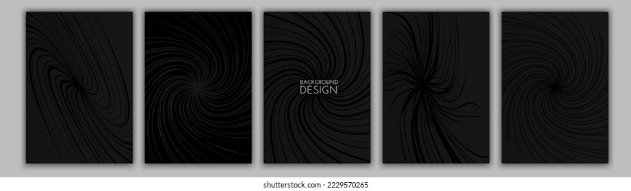 Modern Black Background Design with Abstract Texture
