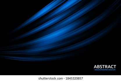 Modern black background with dynamic blue lights effects.