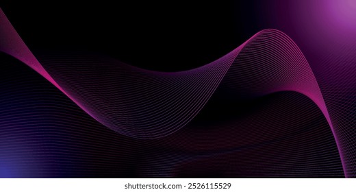Moderno preto fundo linha luz abstrato. eps10