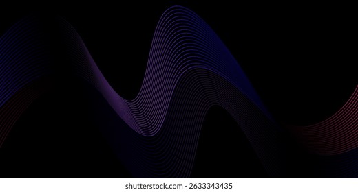Línea de fondo negro moderno Luz Abstractas 