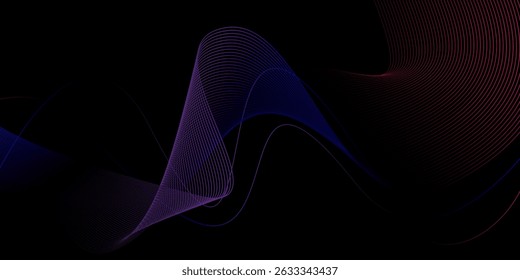 Línea de fondo negro moderno Luz Abstractas 
