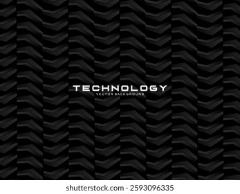 Modern black background with luxury 3d abstract square pattern. Futuristic technology concept, suitable for covers, posters, banners, brochures, websites, etc.