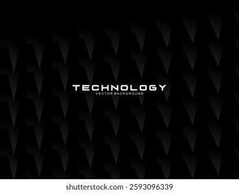 Modern black background with luxury 3d abstract square pattern. Futuristic technology concept, suitable for covers, posters, banners, brochures, websites, etc.