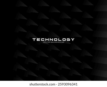 Modern black background with luxury 3d abstract square pattern. Futuristic technology concept, suitable for covers, posters, banners, brochures, websites, etc.