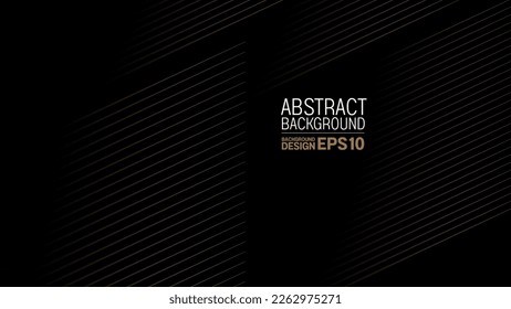 moderne, schwarze Hintergrund-Schräglinien, luxuriöse abstrakte Präsentation, Schattengradienten für Banner, Flyer-Cover-Layout, Website-Template-Design 