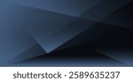 Modern black blue abstract background. Minimal. Color gradient. Dark. Web banner. Geometric shape. 3d effect. Lines stripes triangles.