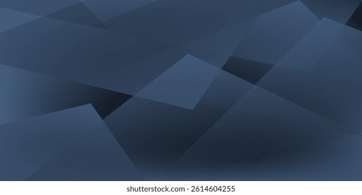 Modern black blue abstract background. Minimal. Color gradient. Dark. Web banner. Geometric shape. 3d effect. Lines stripes triangles.vector illustration