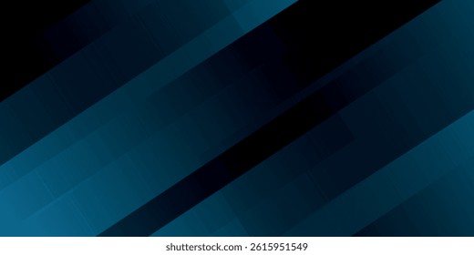 Modern black blue abstract background. Minimal. Color gradient. Dark. Web banner. Geometric shape. 3d effect. Lines stripes triangles. vector illustration