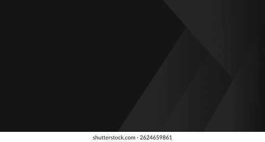 Fundo abstrato azul preto moderno. Mínimo. Gradiente de cor. Escuro. Banner da Web. Forma geométrica. efeito 3d. Linhas listras triângulos. moderno