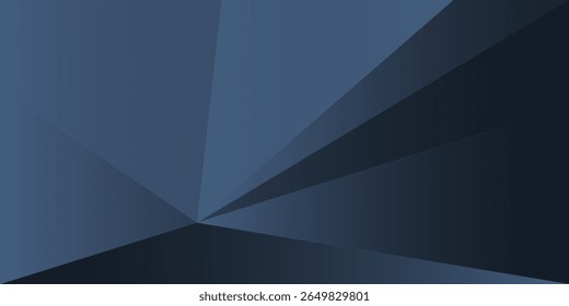 Fondo abstracto azul negro moderno. Mínimo. Degradado de color. Oscuro. Anuncio de Web. Forma geométrica. Efecto 3D.