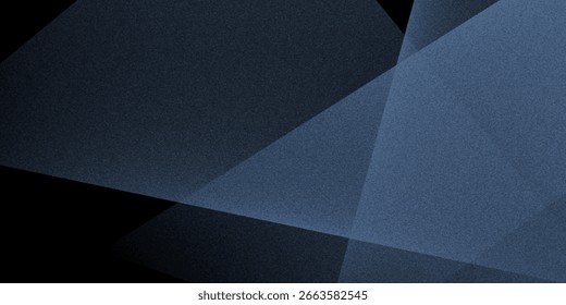 Fondo abstracto azul negro moderno. Mínimo. Degradado de color. Oscuro. Anuncio de Web. Forma geométrica. Efecto 3D. Líneas rayas triángulos.