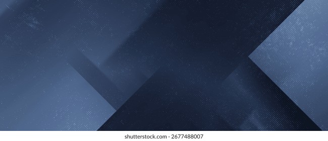 Modern black blue abstract background. Minimal. Color gradient. Dark. Web banner. Geometric shape. 3d effect. Lines stripes triangles.