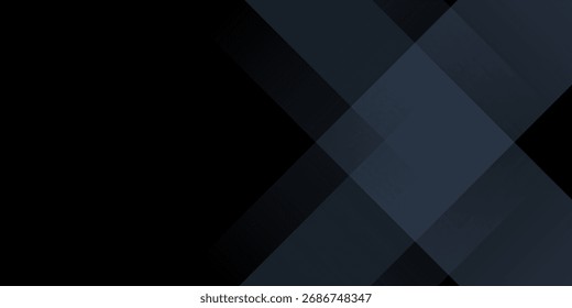 Fondo abstracto azul negro moderno. Mínimo. Degradado de color. Oscuro. Anuncio de Web. Forma geométrica. Efecto 3D. Líneas rayas triángulos.
