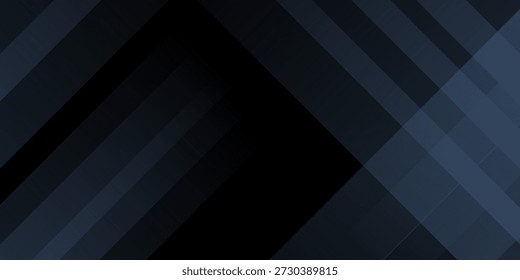 Fondo abstracto azul negro moderno. Mínimo. Degradado de color. Oscuro. Anuncio de Web. Forma geométrica. Efecto 3D. Líneas rayas triángulos.