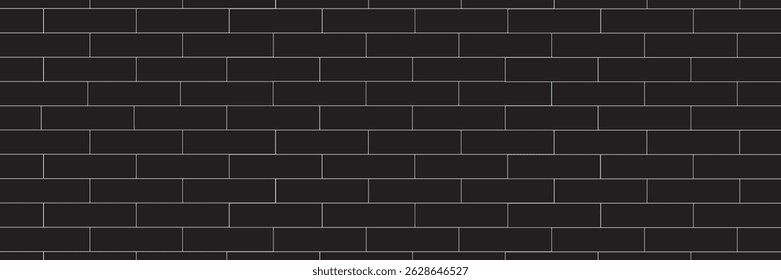 Moderna pared de ladrillo negro y fondo de textura de pared de ladrillo negro para bloques de azulejos de piedra pintados. fondo de pared de ladrillo. eps 10