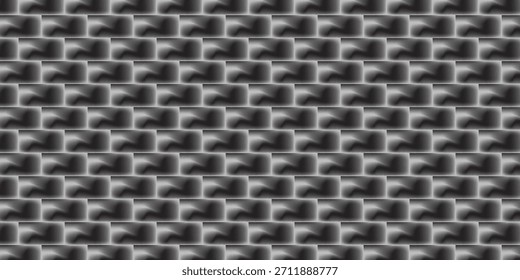 Moderne schwarze Ziegelwand und schwarze Ziegelwand Textur Hintergrund für bemalten Steinziegel Blöcke. Backstein Wand Hintergrund.eps 10