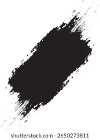 Pincel negro moderno y salpicaduras