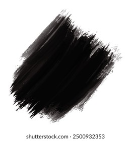 Modern black brush stroke design