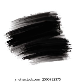 Modern black brush stroke design