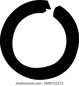 Diseño moderno del icono circular negro para la Tecnología y los conceptos del negocio