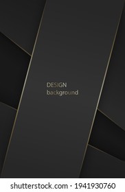 Modern black cover design. Business background, cover. Creative abstract with diagonal line. Vector  for catalog, brochure template, magazine layout, booklet.
