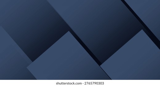 Modern black dark blue white abstract background. Minimal. Color gradient. Web banner. Geometric shape. 3d effect. Lines stripes triangles. Design. Futuristic. Metal metallic effect. Luxury. Premium.
