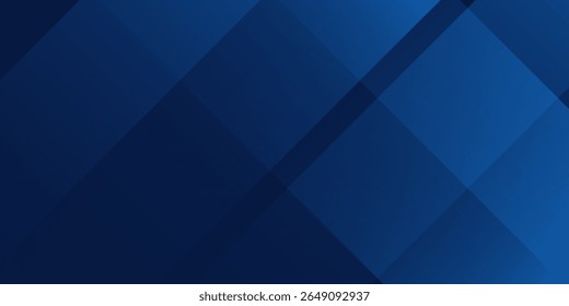 Modern black dark navy blue silver abstract pattern background. Geometric shape. Line triangle angle fold polygon diamond abstract