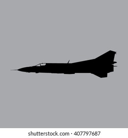 modern black fighter icon