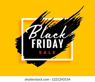 modern black friday background with ink effect