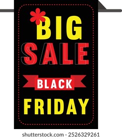 Modern black Friday Big sale banner for social media post template. good for discount web or social media promotion.