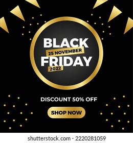 Modern black friday super sale banner design