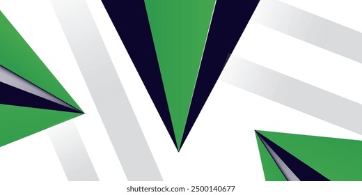 Modern black and green banner background
