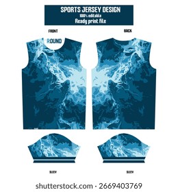 Modern black jersey design with abstract ornamental patterns and white accents. Perfect for cycling, running, gym training, team uniforms, and sublimation sportswear collections.