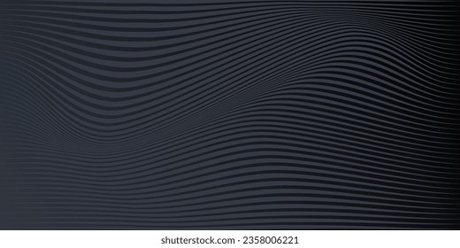 Modern black lines abstract background